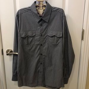 7 Diamonds Men’s S Striped Dress Shirt